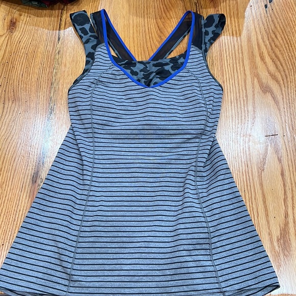 Striped / Cheetah Print Lululemon Tank Top - Picture 3 of 4